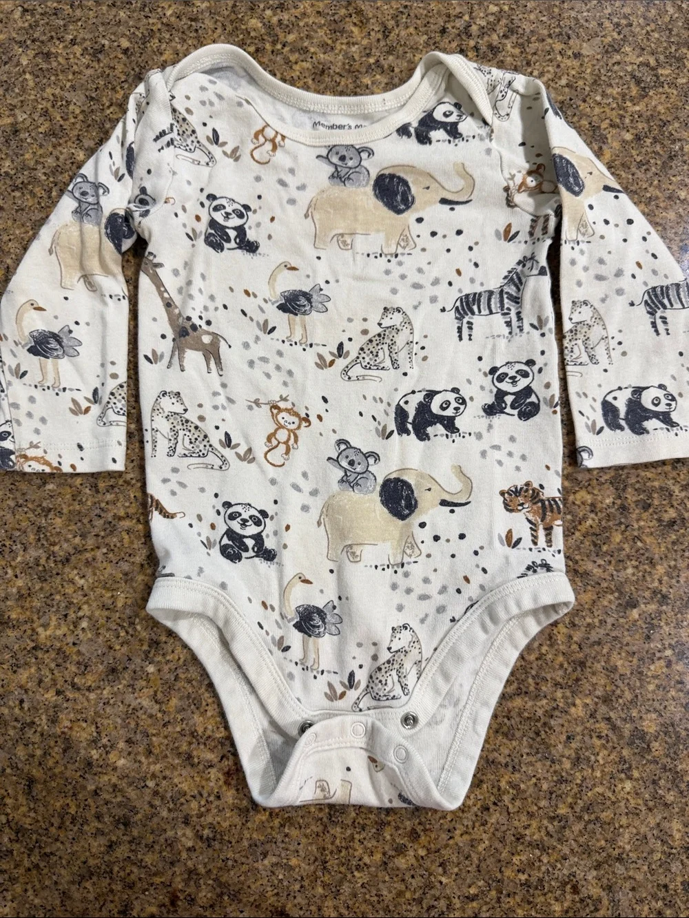 Neutral Beige & Cream Long-Sleeve Baby One-Piece Bodysuits - Pack